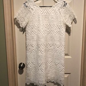 Madewell white lace dress